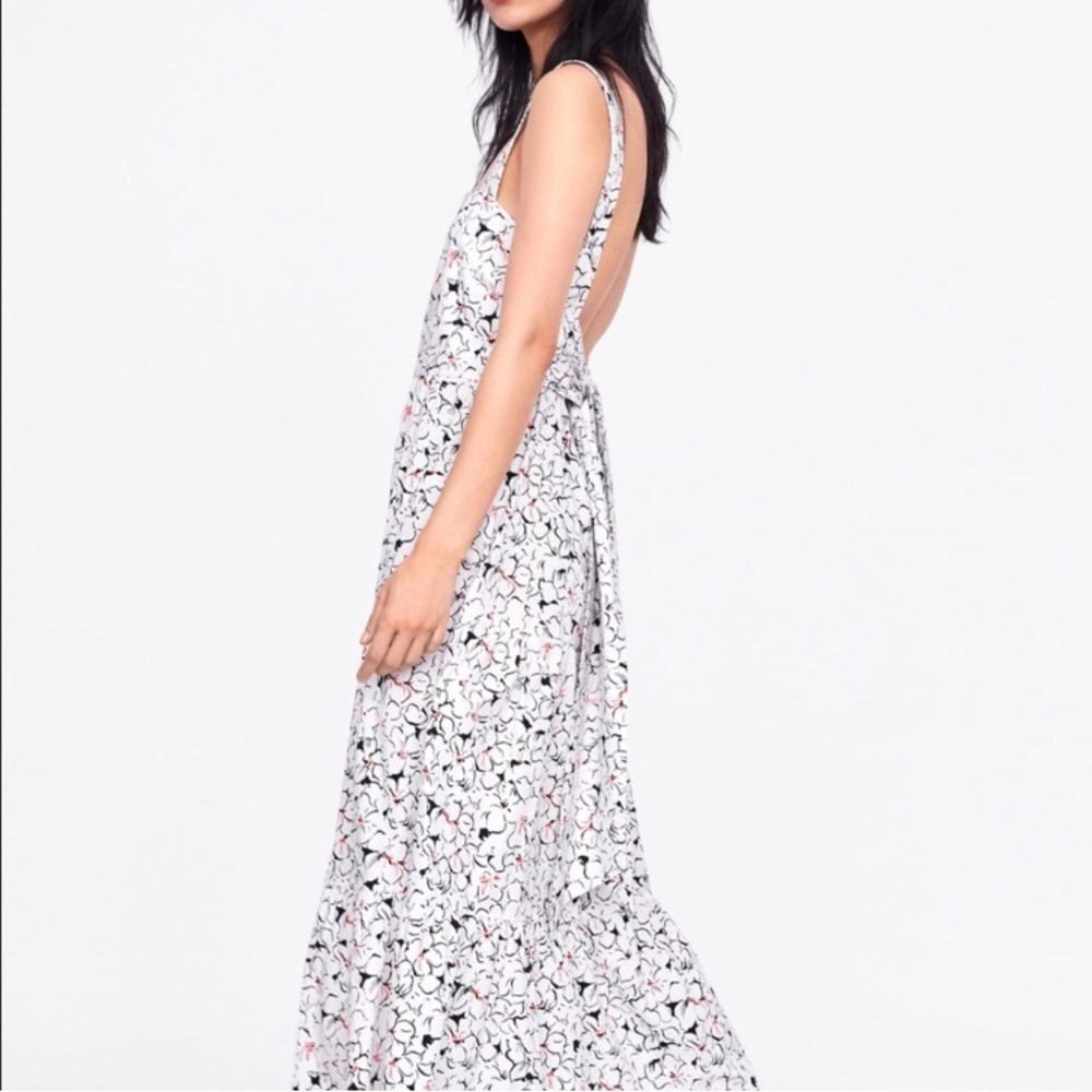 Zara Floral Ruffled Dress